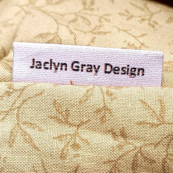 Jaclyn Gray Designs Brown Brocade Tote Bag - Picture 6 of 6